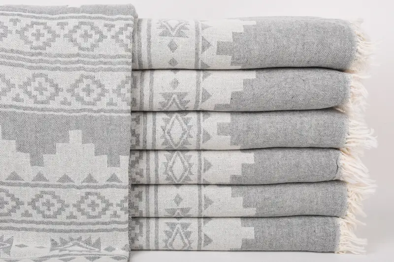 Gift For Her, Custom Wedding Gifts, Bachelorette Party Favor, 70x36 Cotton Aztec Towel, Bachelorette Party Decorations, Hammam Towel USA - 1