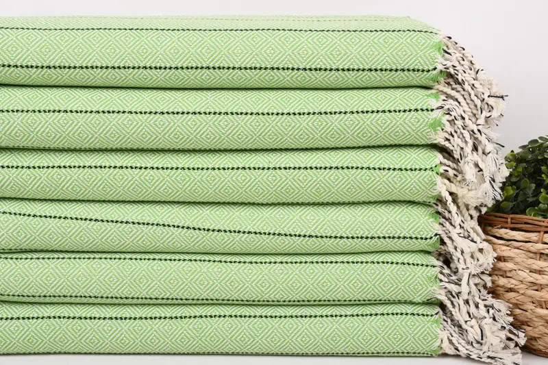 Peshtemal Towel, Luxury Beach Towel, Custom Wedding Gift, Bridesmaid Gift Towel, 68x38 Cotton Diamond Towel, Personalized Wedding Gift For Couple - 2
