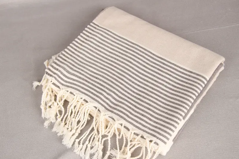 Antibacterial Turkish peshtemal towel, 68x40 Cotton Striped Towel, Custom Wedding Gifts, Mother Of The Groom Gift, Travel towel, Gifts For Him - 6