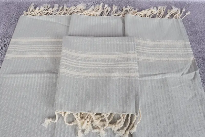 Monogram Hand Towel, Monogrammed Turkish Towel, Personalized Kitchen Towel, 40x18 Cotton Striped Towel, Gift For Best Friend, Wedding Favors - 4