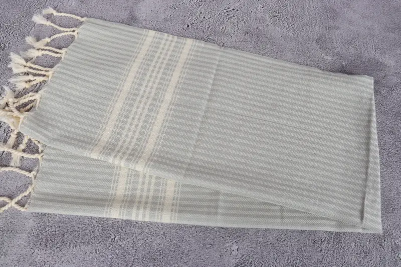 Monogram Hand Towel, Monogrammed Turkish Towel, Personalized Kitchen Towel, 40x18 Cotton Striped Towel, Gift For Best Friend, Wedding Favors - 6
