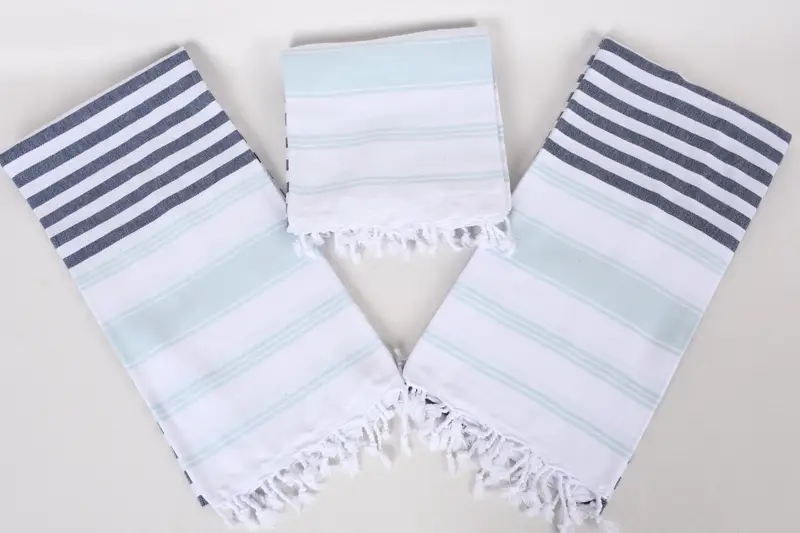 70x40 Cotton Striped Towel, Custom Wedding Gift, Quick-Dry Beach Towel, Merry Christmas Gifts, Spa Towel, Organic Towel, Bachelorette Party Favors - 6