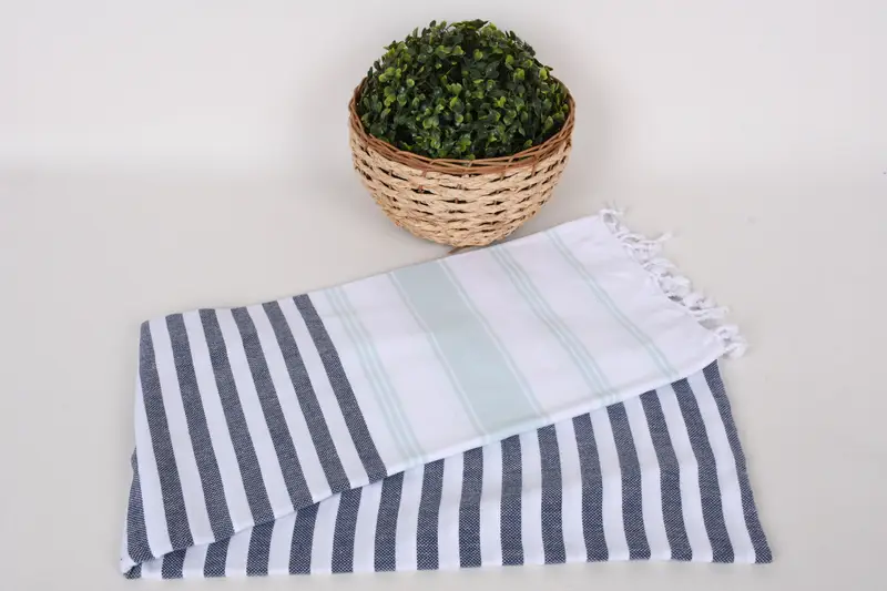 70x40 Cotton Striped Towel, Custom Wedding Gift, Quick-Dry Beach Towel, Merry Christmas Gifts, Spa Towel, Organic Towel, Bachelorette Party Favors - 4