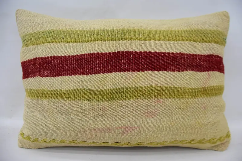 Kilim Cushion Sham, Oriental Pillow Cover, 16x24 Beige Pillow Case, Boho Pillow, Kilim Pillow, Customized Cushion Case, Seat Cushion Case, Pillow - 1