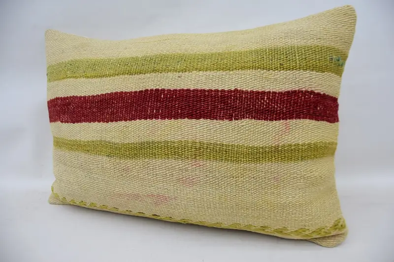 Kilim Cushion Sham, Oriental Pillow Cover, 16x24 Beige Pillow Case, Boho Pillow, Kilim Pillow, Customized Cushion Case, Seat Cushion Case, Pillow - 3