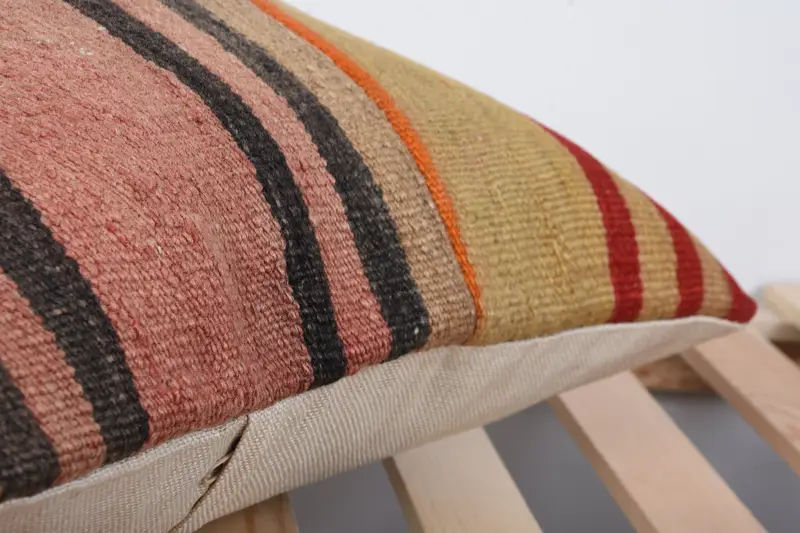 Cushion, 16x16 Brown Cushion, Kilim Rug Pillow Case, Turkish Pillow, Sofa Cushion Cover, Boho Pillow Sham Cover, Interior Designer Pillow - 7