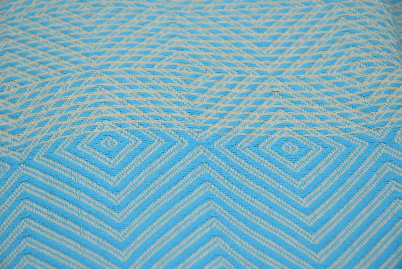 Turkish Blanket Throw, Boyfriend Gift, Tablecloth, 92x80 Cotton Diamond Towel, Woven Blanket, Turkish Cotton Throw Blanket, Boho Throw Blankets - 6