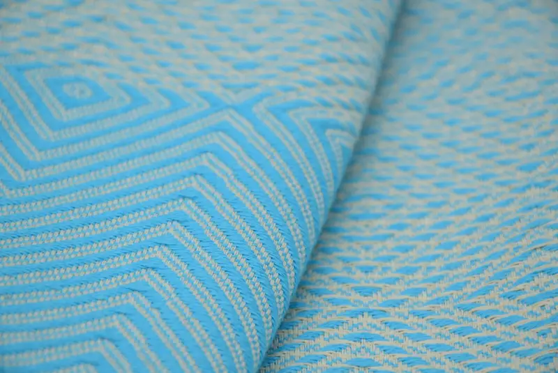 Turkish Blanket Throw, Boyfriend Gift, Tablecloth, 92x80 Cotton Diamond Towel, Woven Blanket, Turkish Cotton Throw Blanket, Boho Throw Blankets - 7