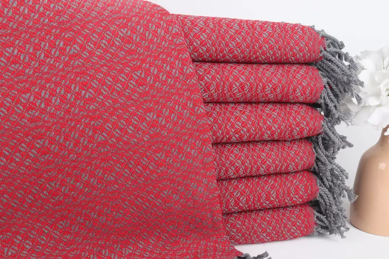 Peshtemal Towel, 70x40 Cotton Geometric Towel, Handwoven Turkish Towel, Beach Towel Bulk, Christmas Favors, Quick-dry peshtemal, Wedding Gifts Towel - 1
