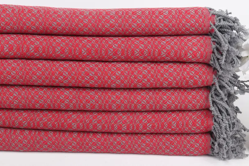 Peshtemal Towel, 70x40 Cotton Geometric Towel, Handwoven Turkish Towel, Beach Towel Bulk, Christmas Favors, Quick-dry peshtemal, Wedding Gifts Towel - 3