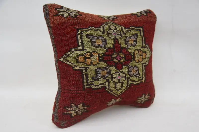 Cushion Cover, Outdoor Bolster Pillow Case, Pillow for Sofa, Home Decor Pillow, Wholesale Pillow Sham, 12x12 Red Cushion, Antique Pillows - 2