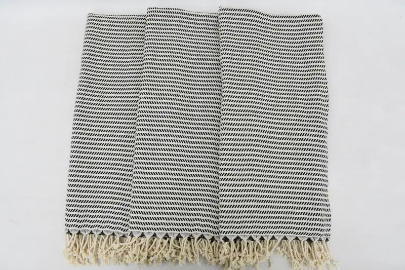 Nakış havlu, organik havlu, çalışan hediyeleri, kişiselleştirilmiş el havlu, kişiselleştirilmiş hediyeler, monogram mutfak havlu, 40x20 pamuklu polka nokta havlu - 3