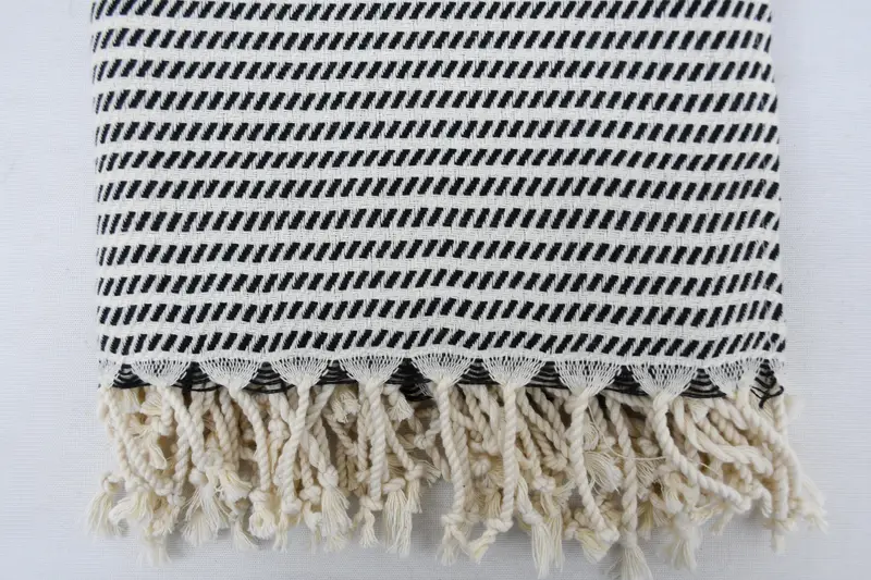 Nakış havlu, organik havlu, çalışan hediyeleri, kişiselleştirilmiş el havlu, kişiselleştirilmiş hediyeler, monogram mutfak havlu, 40x20 pamuklu polka nokta havlu - 5