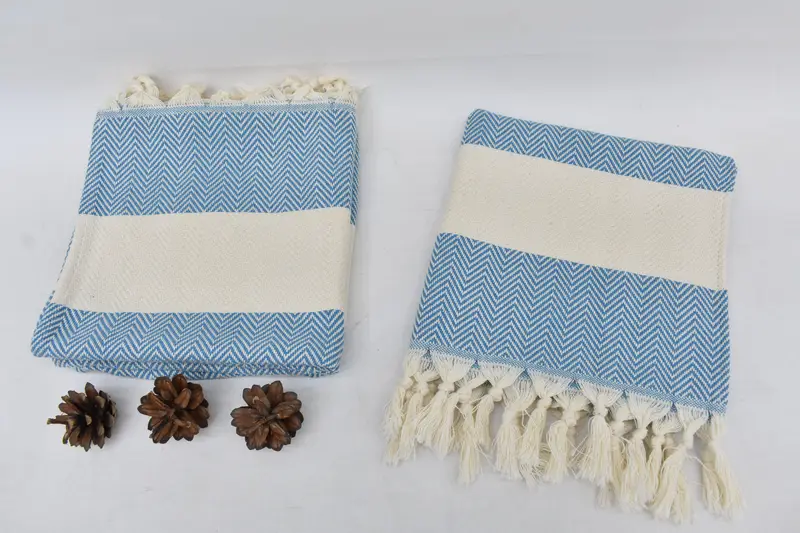 Monogram Hand Towel, Custom Turkish Towel, 36x18 Cotton Herringbone Towel, Summer Gift, Bride Gift, Monogrammed Hand Towel, Personalized Hand Towel - 6
