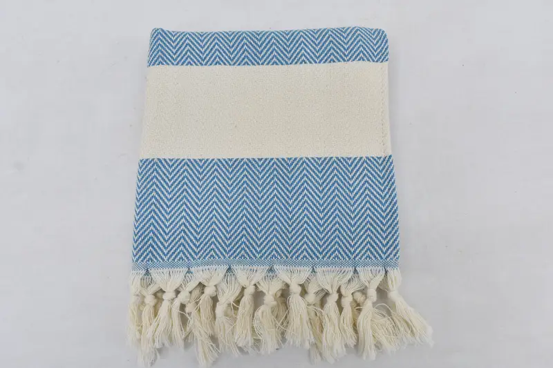 Monogram Hand Towel, Custom Turkish Towel, 36x18 Cotton Herringbone Towel, Summer Gift, Bride Gift, Monogrammed Hand Towel, Personalized Hand Towel - 5