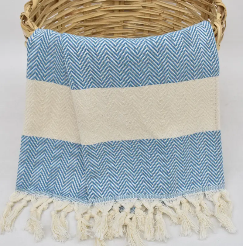 Monogram Hand Towel, Custom Turkish Towel, 36x18 Cotton Herringbone Towel, Summer Gift, Bride Gift, Monogrammed Hand Towel, Personalized Hand Towel - 1