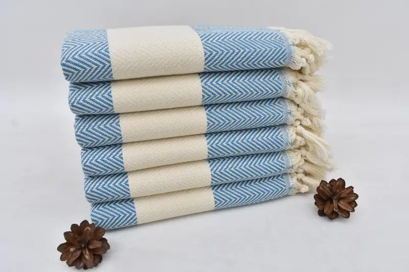 Monogram Hand Towel, Custom Turkish Towel, 36x18 Cotton Herringbone Towel, Summer Gift, Bride Gift, Monogrammed Hand Towel, Personalized Hand Towel - 3