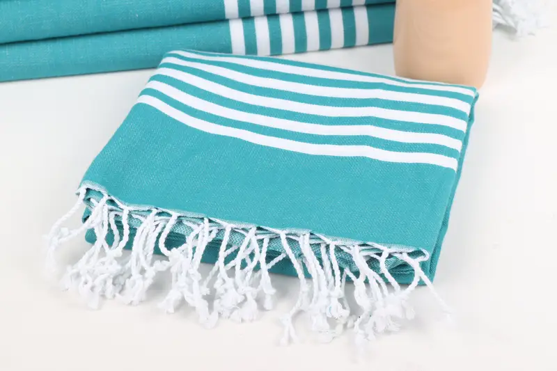 Bridal Shower Gifts, Bridesmaid Gift Towel, Vegas Bachelorette Party Favors, 70x40 Cotton Striped Towel, Summer Towel, Wedding Gift, Hammam towel - 5