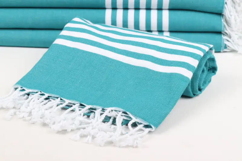 Bridal Shower Gifts, Bridesmaid Gift Towel, Vegas Bachelorette Party Favors, 70x40 Cotton Striped Towel, Summer Towel, Wedding Gift, Hammam towel - 4