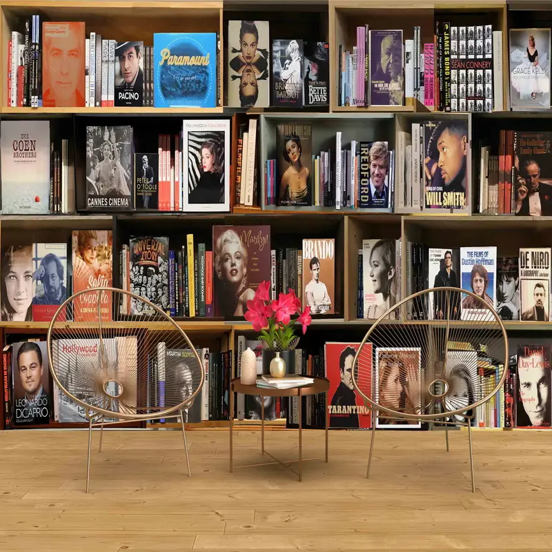 Bookshelf Wall Print, Custom Wall Paper, Library Wallpaper, Book Mural, Modern Wall Decor, 3D Wall Decor,Art Deco Wallpaper,Library Wall Art - 8