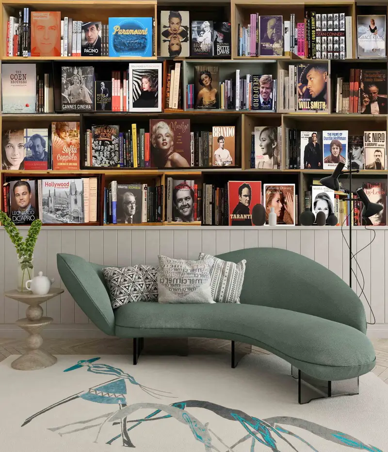 Bookshelf Wall Print, Custom Wall Paper, Library Wallpaper, Book Mural, Modern Wall Decor, 3D Wall Decor,Art Deco Wallpaper,Library Wall Art - 4