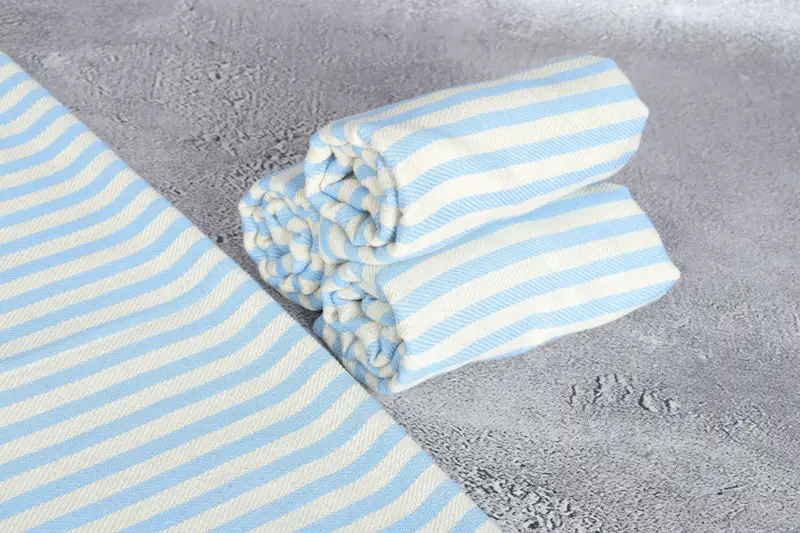 Christmas Hand Towel, Beach Theme Wedding Gift, 40x18 Cotton Striped Towel, Best Wedding Gift, Wedding Gift, Wedding Favors, Personalized Hand Towel - 8
