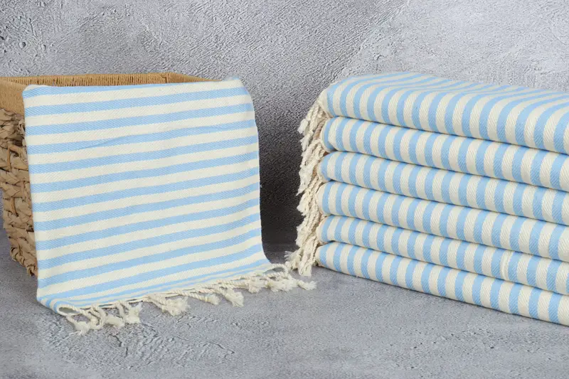 Christmas Hand Towel, Beach Theme Wedding Gift, 40x18 Cotton Striped Towel, Best Wedding Gift, Wedding Gift, Wedding Favors, Personalized Hand Towel - 3
