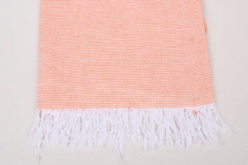 Organic Beach Towel, Valentines Day Gift For Him, Hammam towel, Bachelorette Gifts, Peshtemal Towel USA, Custom Gift, 70x40 Cotton Striped Towel - 3
