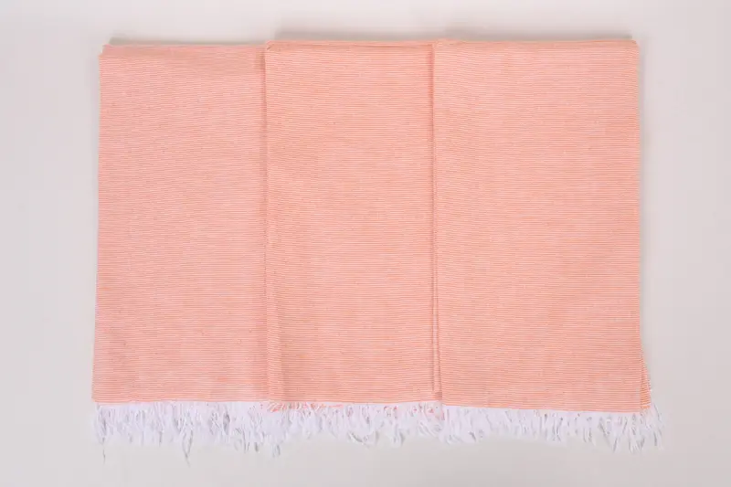 Organic Beach Towel, Valentines Day Gift For Him, Hammam towel, Bachelorette Gifts, Peshtemal Towel USA, Custom Gift, 70x40 Cotton Striped Towel - 7