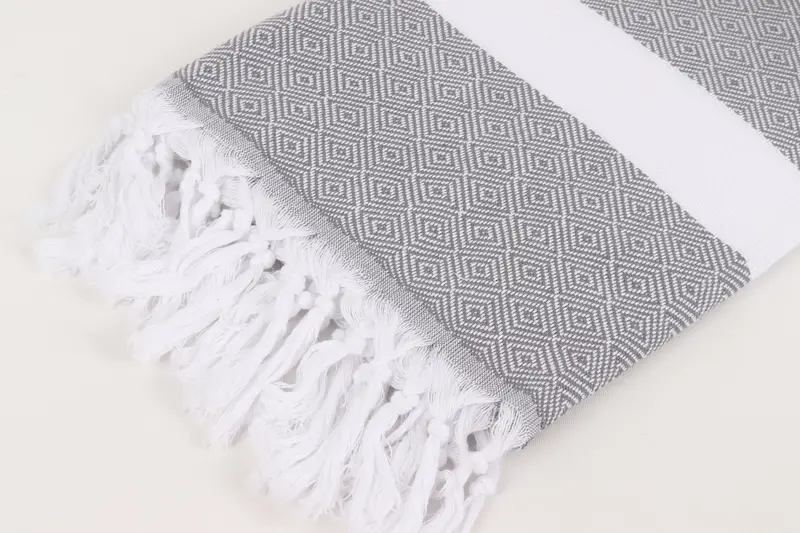 70x40 Cotton Diamond Towel, Monogram Beach Towel, Lightweight Turkish towel, Gift For Best Friend, Customized Turkish Towel, Organic Turkish towel - 7