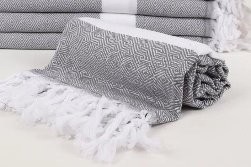 70x40 Cotton Diamond Towel, Monogram Beach Towel, Lightweight Turkish towel, Gift For Best Friend, Customized Turkish Towel, Organic Turkish towel - 4