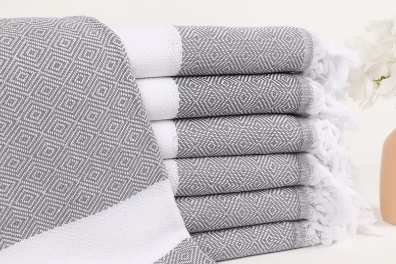 70x40 Cotton Diamond Towel, Monogram Beach Towel, Lightweight Turkish towel, Gift For Best Friend, Customized Turkish Towel, Organic Turkish towel - 1