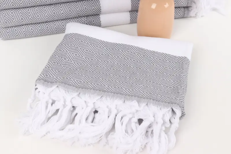 70x40 Cotton Diamond Towel, Monogram Beach Towel, Lightweight Turkish towel, Gift For Best Friend, Customized Turkish Towel, Organic Turkish towel - 5