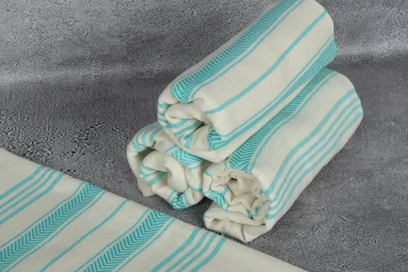 Personalized Bridesmaid Beach Towel, Monogram Towels, Bridal Gifts, Handmade Gift, 70x40 Cotton Striped Towel, Bridal Shower Gift, Custom Towel - 8
