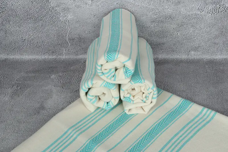 Personalized Bridesmaid Beach Towel, Monogram Towels, Bridal Gifts, Handmade Gift, 70x40 Cotton Striped Towel, Bridal Shower Gift, Custom Towel - 7
