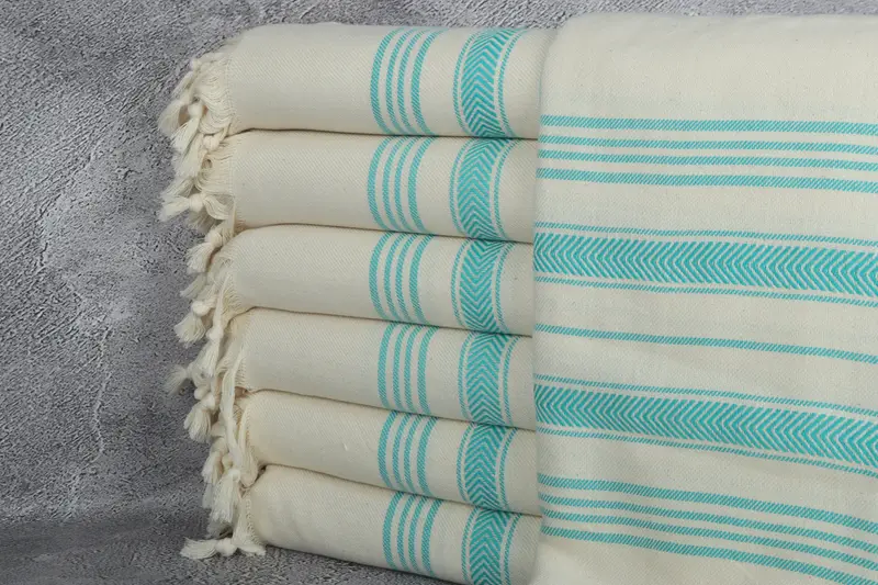 Personalized Bridesmaid Beach Towel, Monogram Towels, Bridal Gifts, Handmade Gift, 70x40 Cotton Striped Towel, Bridal Shower Gift, Custom Towel - 1