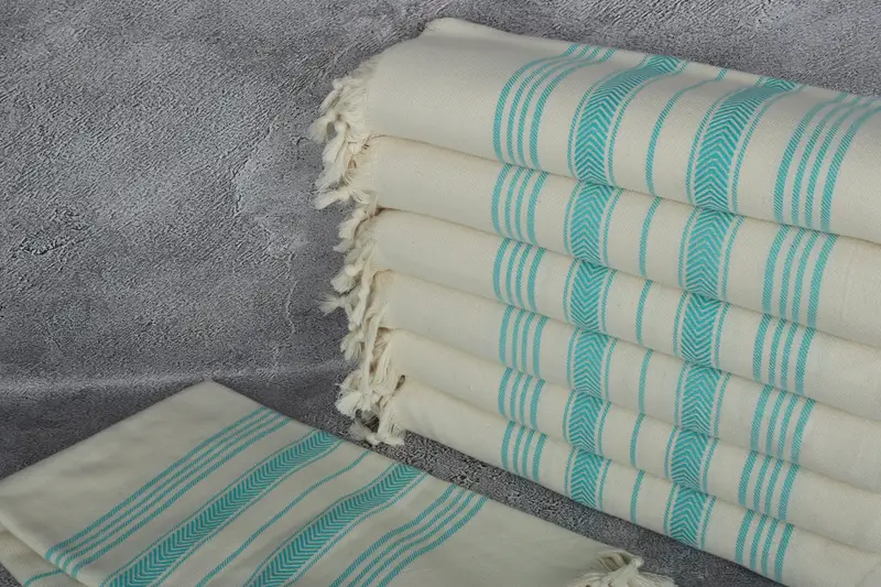 Personalized Bridesmaid Beach Towel, Monogram Towels, Bridal Gifts, Handmade Gift, 70x40 Cotton Striped Towel, Bridal Shower Gift, Custom Towel - 2