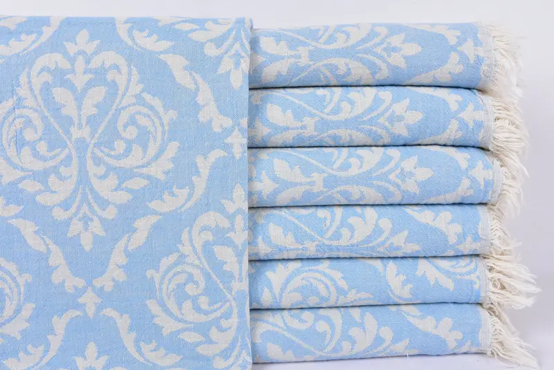 Regalo de boda para novia, regalo de boda, toalla turca personalizada, toalla barroca de algodón 68x36, toalla de tamaño de playa, toalla de hammam, toalla de nombre personalizada - 1