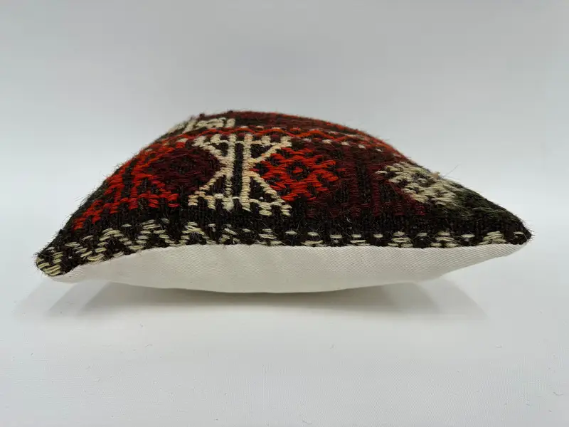Pillow Sham, Kilim Cushion Sham, Luxury Pillow Sham, Throw Kilim Pillow, Outdoor Cushion, Interior Designer Pillow, 12x12 Brown Cushion - 5