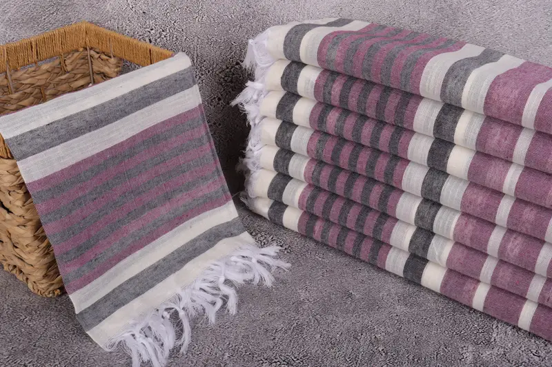 Wedding Gifts Towel, Bridesmaid Proposal Gift, Travel Towel, 68x40 Cotton Striped Towel, Bachelorette Gifts, Gift For Her, Unique Wedding Gift - 3