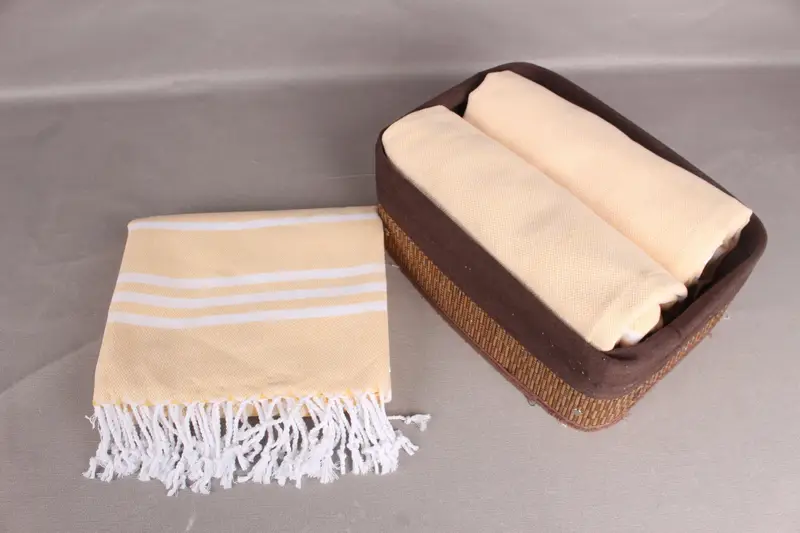 Summer Gift, Gift For Best Friend, Gift For The Home Decor, Turkish bath towel, Housewarming Gift, Towel With Name, 70x40 Cotton Striped Towel - 5