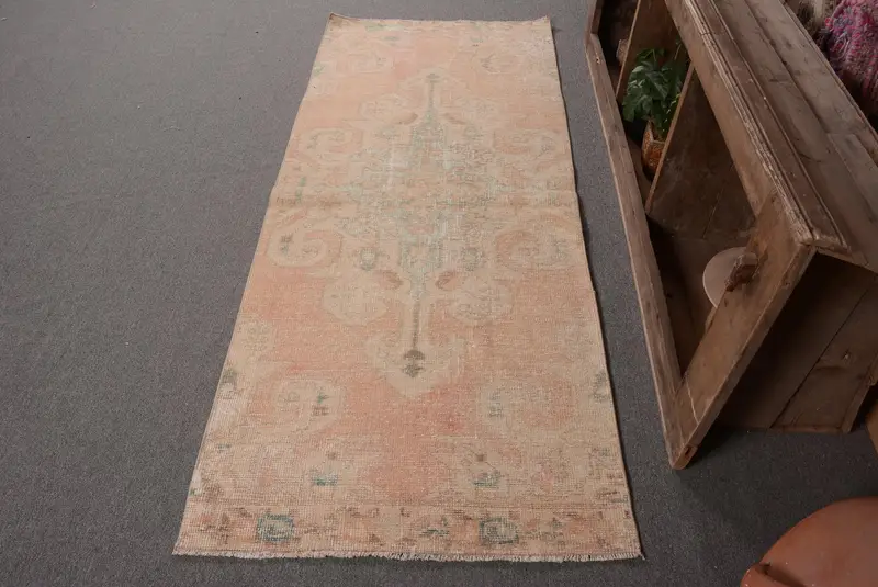 Alfombra Naranja Vibrante, 8x1,8m Diseño De Lunares