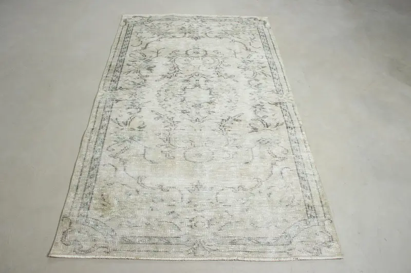 Green & Brown Polka Dot Rug, 3.8x6.5 ft Chic Decor