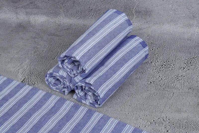 Eco-Friendly Turkish Towel, 68x32 Cotton Striped Towel, Home Decor Gifts, Gift For Her, Personalized Gift For Her, Monogrammed Beach Towel - 8