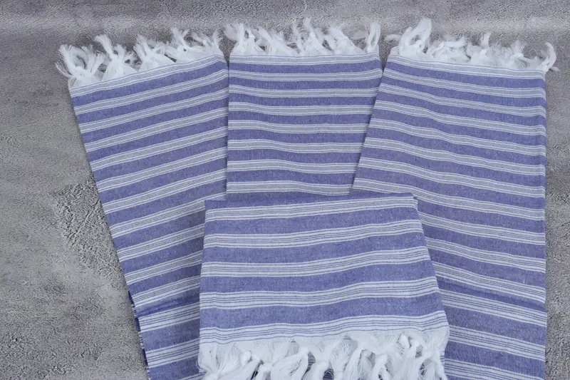 Eco-Friendly Turkish Towel, 68x32 Cotton Striped Towel, Home Decor Gifts, Gift For Her, Personalized Gift For Her, Monogrammed Beach Towel - 4