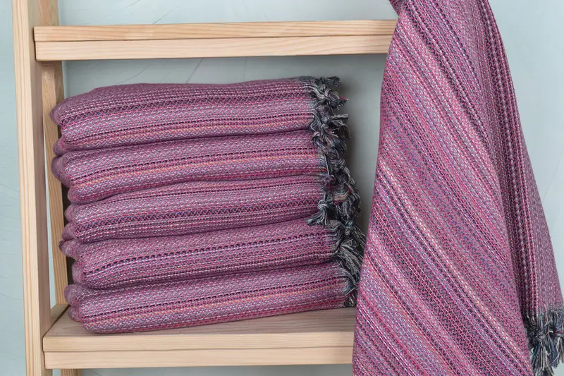 Anniversary Gift For Her, Handwoven Turkish bath towel, Turkish beach towel, Large Turkish Towel, 70x36 Cotton Herringbone Towel, Peshtemal Towel - 1