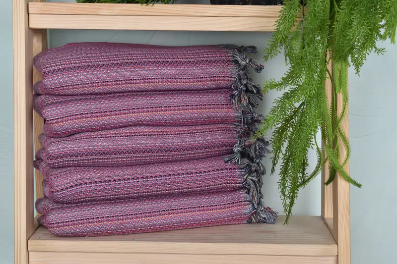 Anniversary Gift For Her, Handwoven Turkish bath towel, Turkish beach towel, Large Turkish Towel, 70x36 Cotton Herringbone Towel, Peshtemal Towel - 2