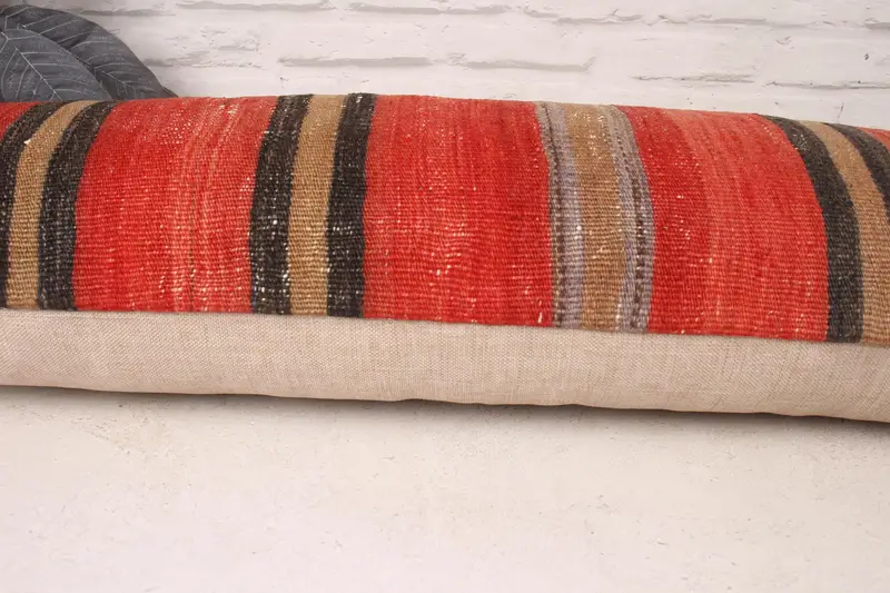 Gift Pillow, Bright Cushion Cover, 12x36 Red Pillow, Yoga Cushion Case, Decorative Pillow Case, Boho Pillow, Pillow Sham, Interior Designer Pillow - 5