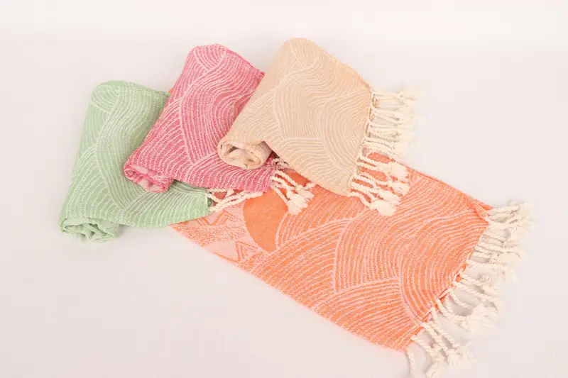 36x18 Cotton Striped Design Towel, Wedding Favors, Bachelorette Party Gifts For Bride, Kitchen Towel, Turkish Towel, Wedding Gift, Travel Towel - 4