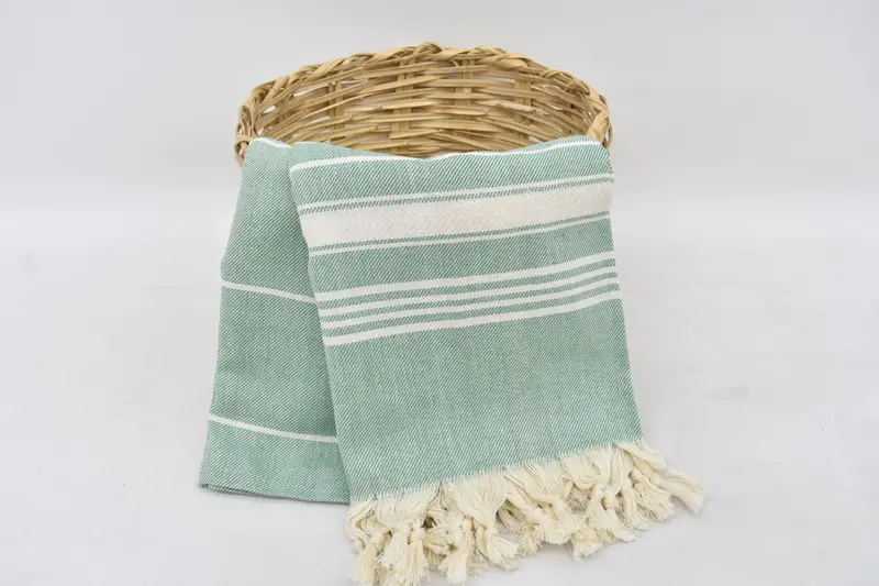 Custom Wedding Gifts, Organic cotton peshtemal for spa and beach, 70x40 Cotton Herringbone Towel, Hammam towel, Beach towel, Bridal Shower Favor - 2